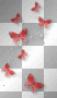 Butterflies red