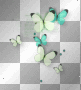 Butterflies fantasy overlay green