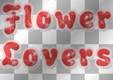 FLOWER LOVERS TEXT RED GROUP