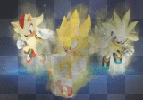 Super Sonic and Shadow and Silver {By Klafuti}