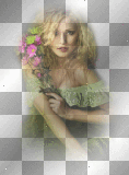 woman with flowers