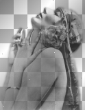 soave woman vintage black white