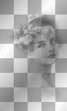 soave woman vintage black white