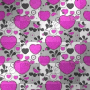 Pink Heart Flower Glitter Overlay Background_