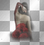 gothic woman in red roses - by michelle1234oi™