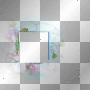 frame scrap blue transparent pink deco [1ֆ] 