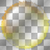 Frame circle background gold yellow 