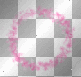 circle transparent pink deco scrap [1ֆ] 