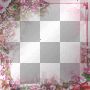Flower frame,pink.