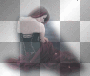 woman girl sad gothic purple