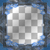 blue rose frame