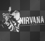 nirvana kurt cobain black white