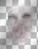 ve woman face flowers pink