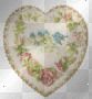 Vintage heart background
