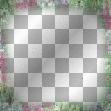 soave frame flowers green pink