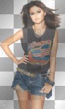 nenaio png transparent selena gomez sg blue jeans shorts gold belt glitter