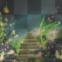 FANTASY SPRING SUMMER FOREST GRASS GREEN BACKGROUND ANIMATED