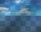Fantasy Blue Water & Cloudy Sky!!!LW