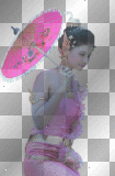asian woman pink  bl