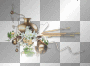 Vase pears flowers gold Vase pears flowers gold