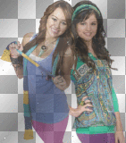  Miley Cyrus and Selena Gomez