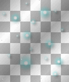 Overlay glow stars teal 