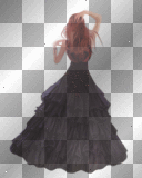 GOTHIC DARK WOMAN LONG DRESS BY FABRYKING61