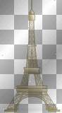 Paris Eiffel Tower Deco scrap gold~NatashaOoak