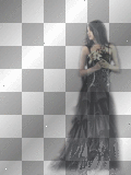 woman goth dark black,tranda