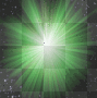 green light burst background