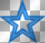 EMO DECORATION TRANSPARENT STAR