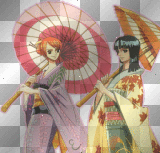nami & nico robin con kimono