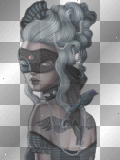 gothic fantasy woman goth girl bird black princess vintage _CarmY_