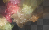 fondo horizontal con flores de neon--sofia
