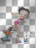BETTY BOOP SUMMER INLINE SKATING 