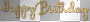gold happy birthday words