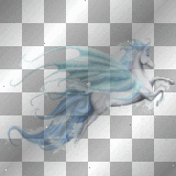 Howrse fantasy white-blue GA Pegasus
