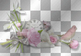 Déco fleurs roses