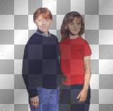 Hermione Granger(Emma Watson)Ron Weasley(Rupert Grint)--Harry Potter 
