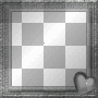 Dark Silver Heart Frame Border_