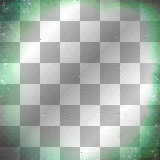 Twinkle star frame,deep green.