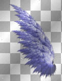 Fractal Angel Wings-1D (400X525), Transparent