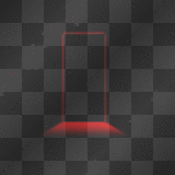 Goth gothic horror room door red black background~NatashaOoak