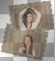 Torrey DiVitto ' framed photos tan beige brown gold