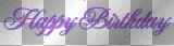 HAPPY BIRTHDAY TEXT PINK BLUE