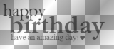 happy birthday text transparent black