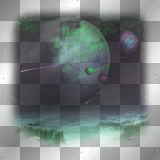 mejserr outer space blue green purple