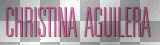 CHRISTINA AGUILERA LOGO PINK