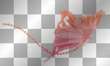 Pink Beads Butterfly Deco_