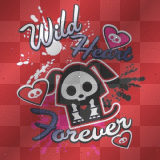 BACKGROUND EMO SKELANIMALS RED TEXT WILD HEART FOREVER